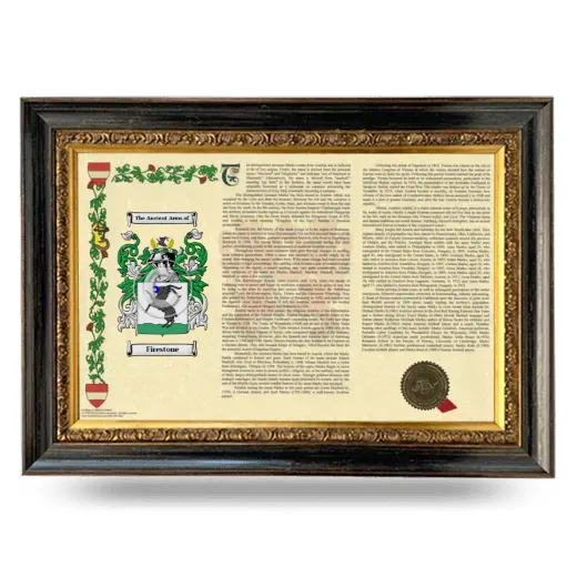 Firestone Armorial Landscape Framed - Heirloom