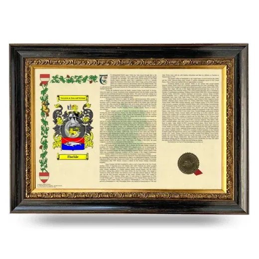 Fischle Armorial Landscape Framed - Heirloom