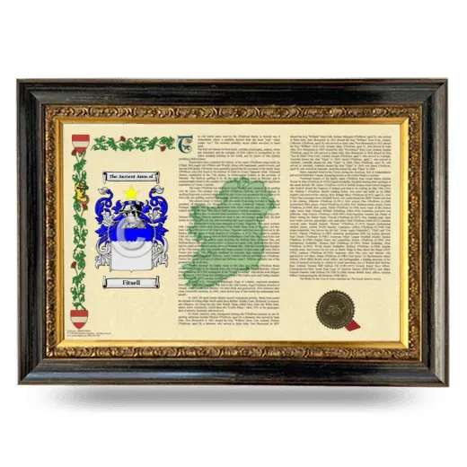 Fitsell Armorial Landscape Framed - Heirloom