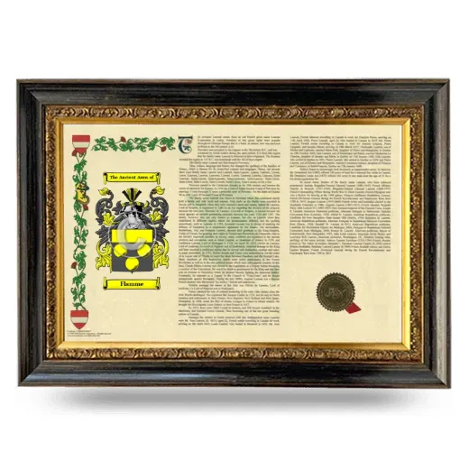 Flamme Armorial Landscape Framed - Heirloom