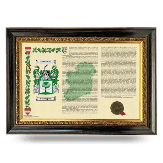 Flannigend Armorial Landscape Framed - Heirloom