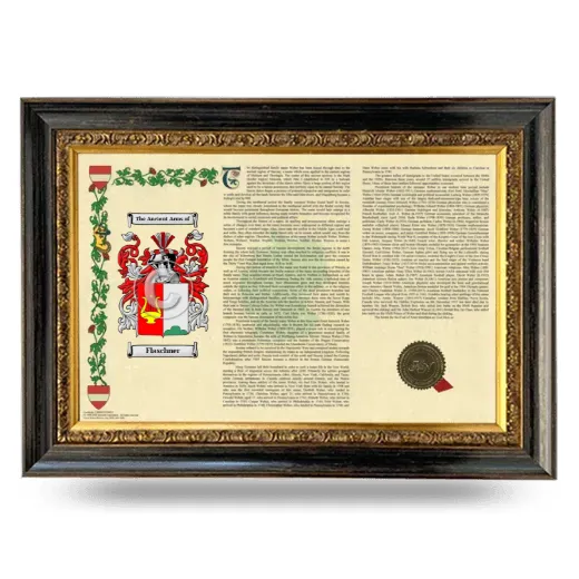 Flaschner Armorial Landscape Framed - Heirloom