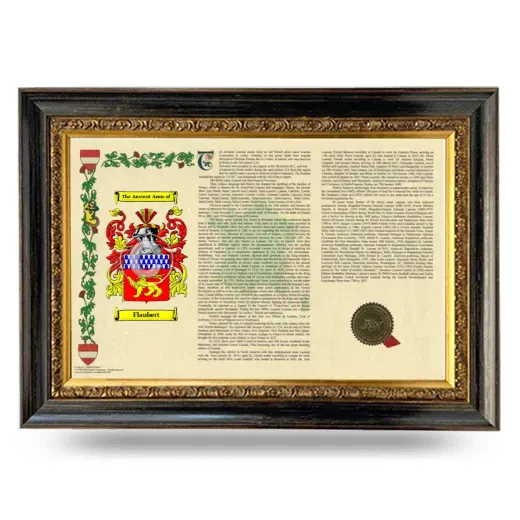 Flaubert Armorial Landscape Framed - Heirloom