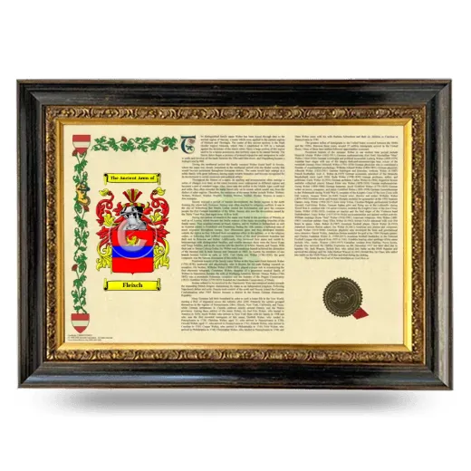 Fleisch Armorial Landscape Framed - Heirloom