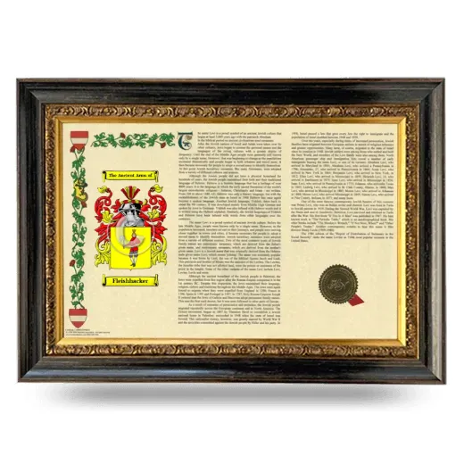 Fleishhacker Armorial Landscape Framed - Heirloom