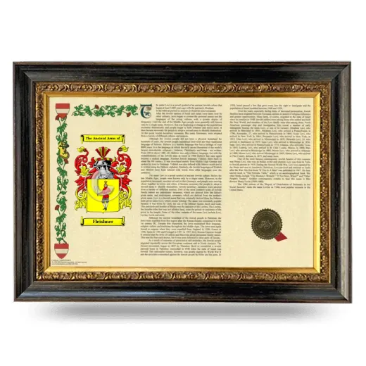 Fleishner Armorial Landscape Framed - Heirloom