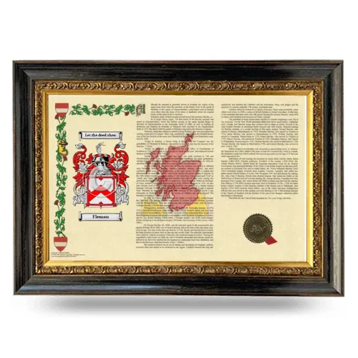 Fleman Armorial Landscape Framed - Heirloom