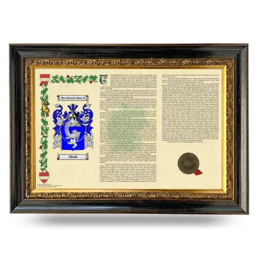 Floch Armorial Landscape Framed - Heirloom
