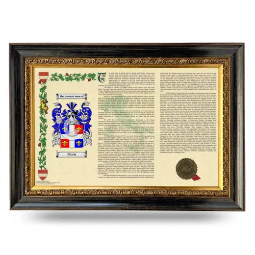 Floris Armorial Landscape Framed - Heirloom