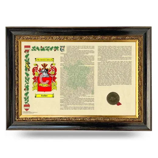 Focher Armorial Landscape Framed - Heirloom