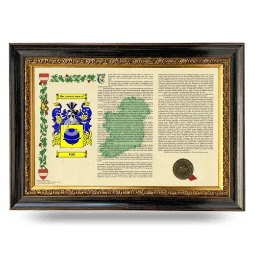 Foil Armorial Landscape Framed - Heirloom