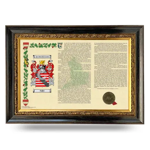 Folet Armorial Landscape Framed - Heirloom