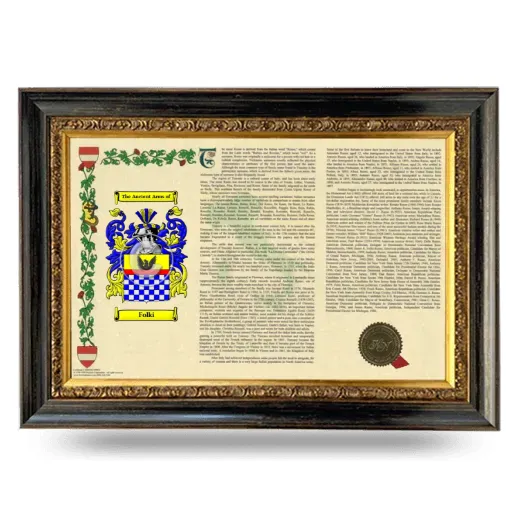 Folki Armorial Landscape Framed - Heirloom