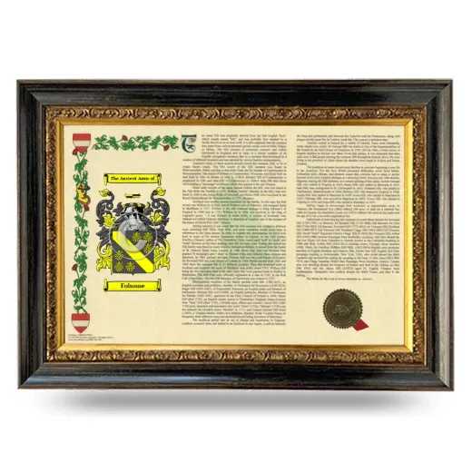 Folsome Armorial Landscape Framed - Heirloom