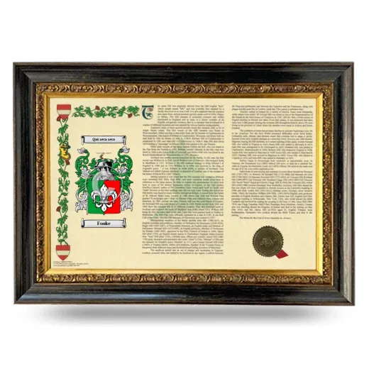 Fooke Armorial Landscape Framed - Heirloom