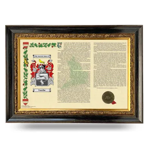 Foorthe Armorial Landscape Framed - Heirloom