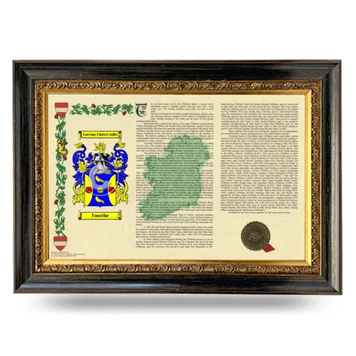 Foorthe Armorial Landscape Framed - Heirloom
