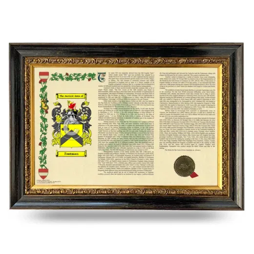 Footman Armorial Landscape Framed - Heirloom
