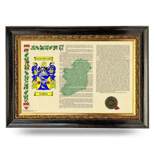Foreham Armorial Landscape Framed - Heirloom