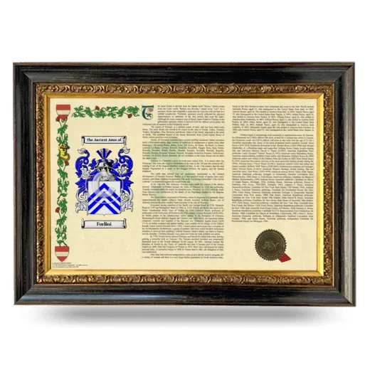 Forlini Armorial Landscape Framed - Heirloom