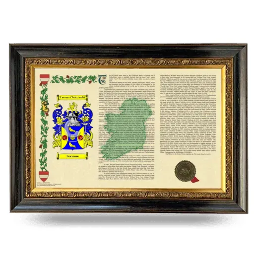 Forrane Armorial Landscape Framed - Heirloom