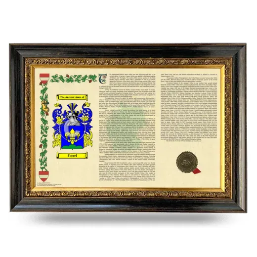 Forrel Armorial Landscape Framed - Heirloom