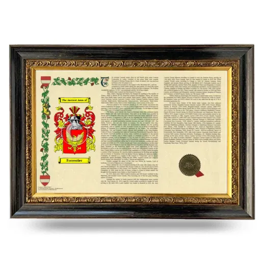 Forrestier Armorial Landscape Framed - Heirloom