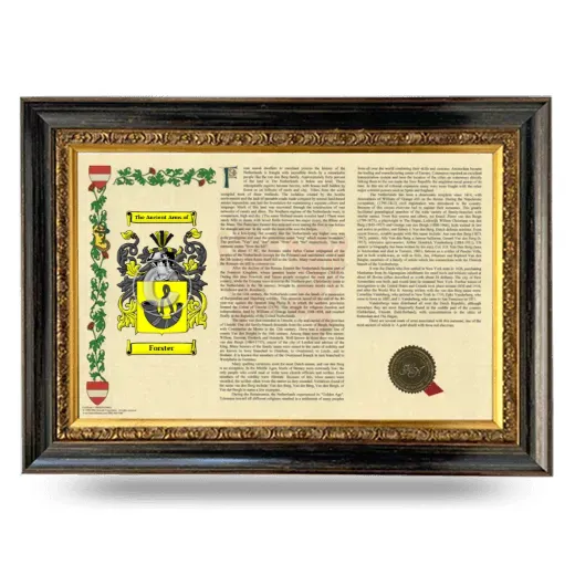 Forster Armorial Landscape Framed - Heirloom