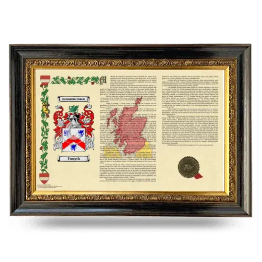 Forsyth Armorial Landscape Framed - Heirloom