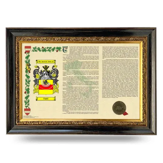 Forti Armorial Landscape Framed - Heirloom