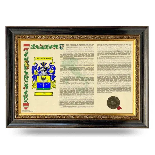 Foti Armorial Landscape Framed - Heirloom
