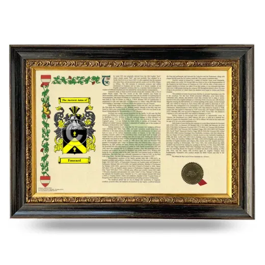 Foucard Armorial Landscape Framed - Heirloom
