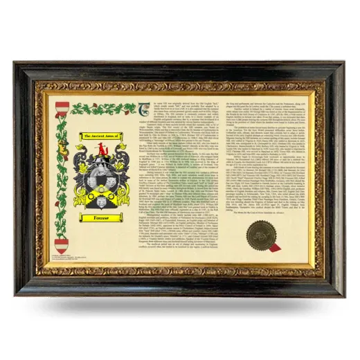 Fousse Armorial Landscape Framed - Heirloom