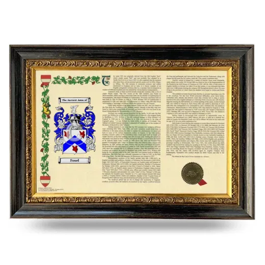 Foxel Armorial Landscape Framed - Heirloom