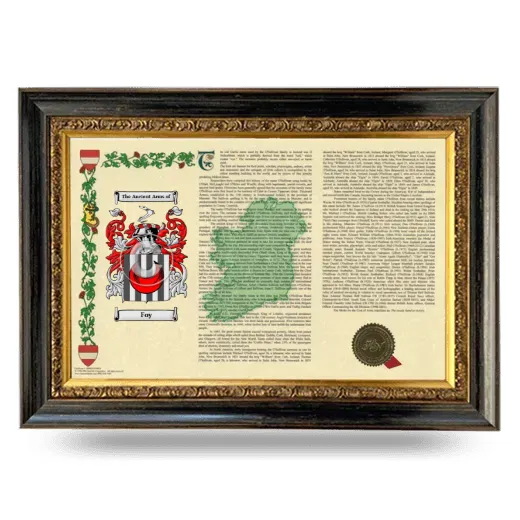 Foy Armorial Landscape Framed - Heirloom
