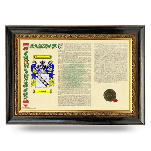 Fröhlich Armorial Landscape Framed - Heirloom