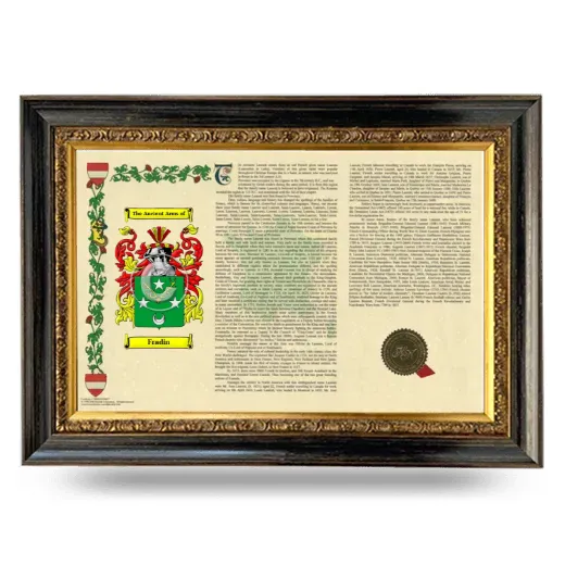 Fradin Armorial Landscape Framed - Heirloom