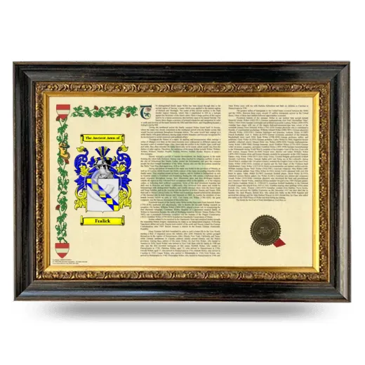 Fralick Armorial Landscape Framed - Heirloom