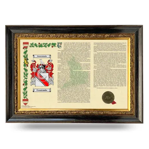 Framtombe Armorial Landscape Framed - Heirloom