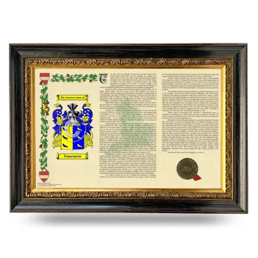 Francombe Armorial Landscape Framed - Heirloom