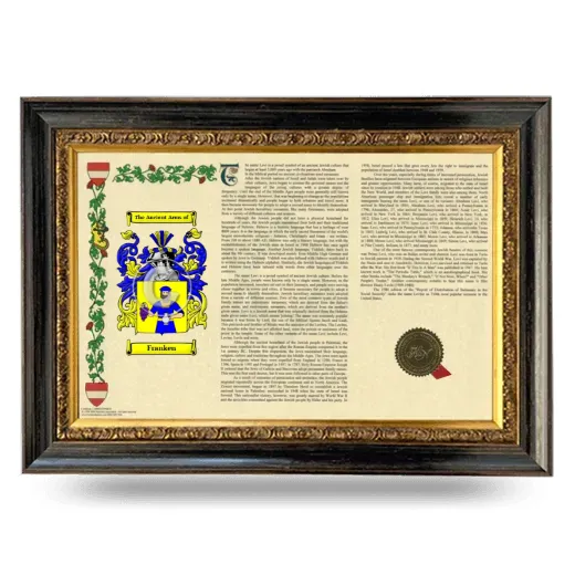 Franken Armorial Landscape Framed - Heirloom