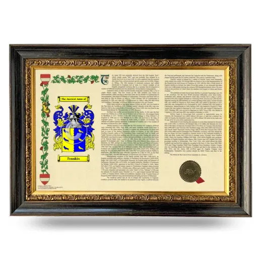 Frankin Armorial Landscape Framed - Heirloom