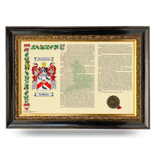 Freeborne Armorial Landscape Framed - Heirloom