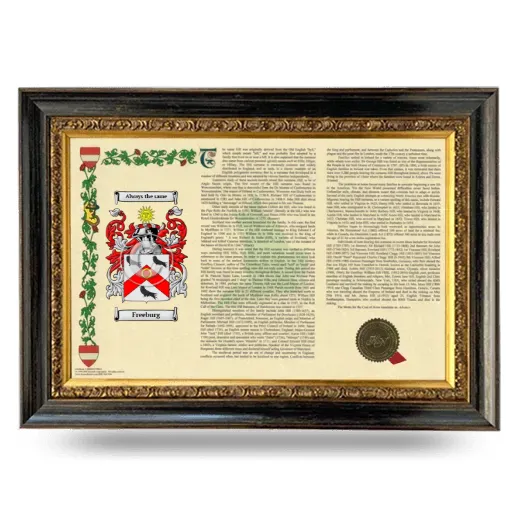 Freeburg Armorial Landscape Framed - Heirloom