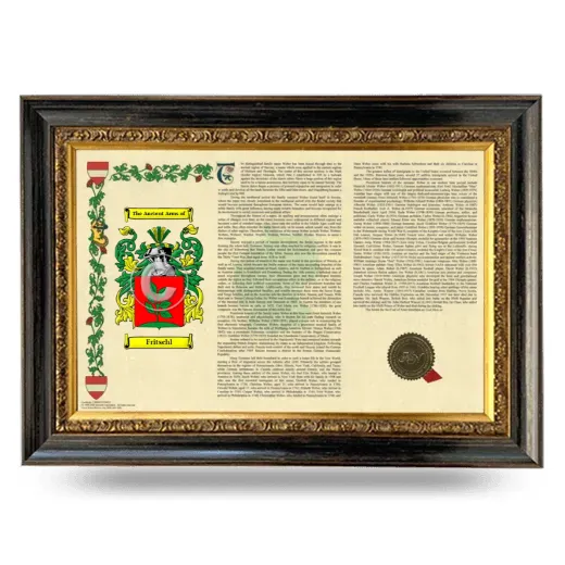 Fritschl Armorial Landscape Framed - Heirloom