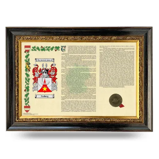 Froberg Armorial Landscape Framed - Heirloom