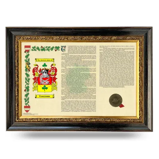 Frommann Armorial Landscape Framed - Heirloom