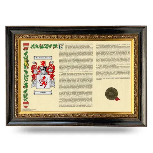 Fuchs Armorial Landscape Framed - Heirloom