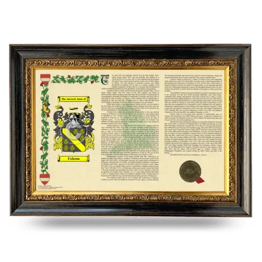 Fulsom Armorial Landscape Framed - Heirloom