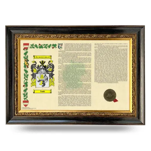 Funk Armorial Landscape Framed - Heirloom